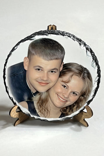 Custom Photo Rock Slate – Personalized Stone Keepsake Plaque