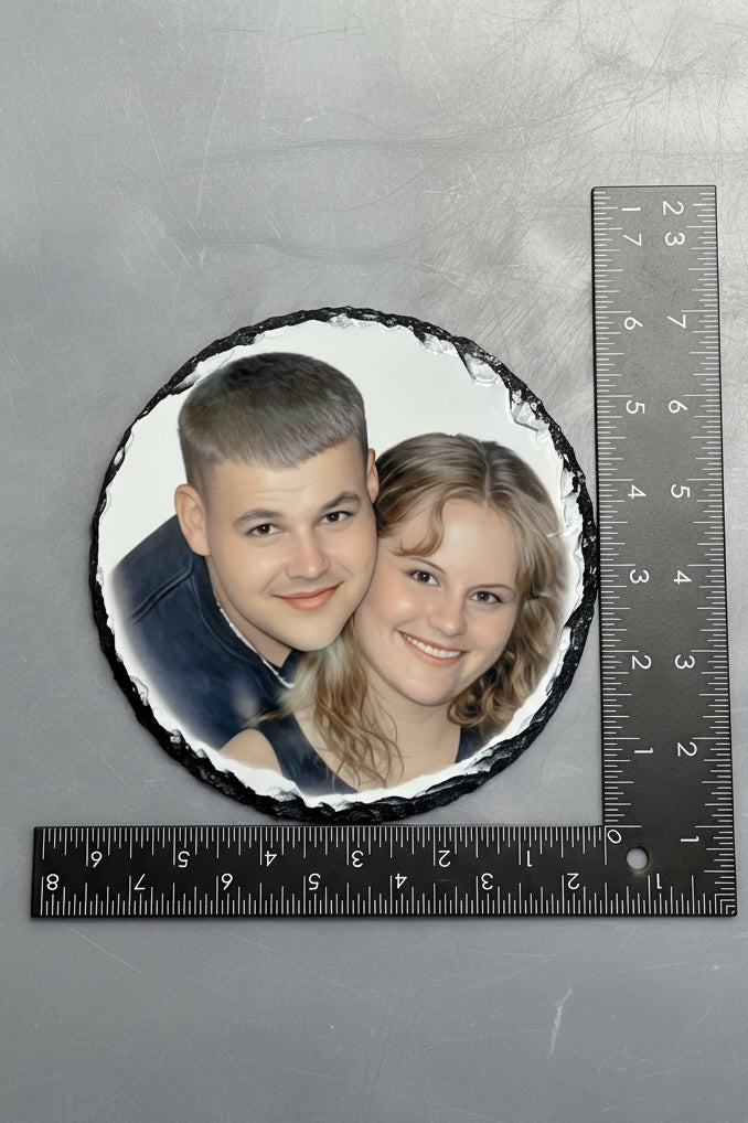 Custom Photo Rock Slate – Personalized Stone Keepsake Plaque