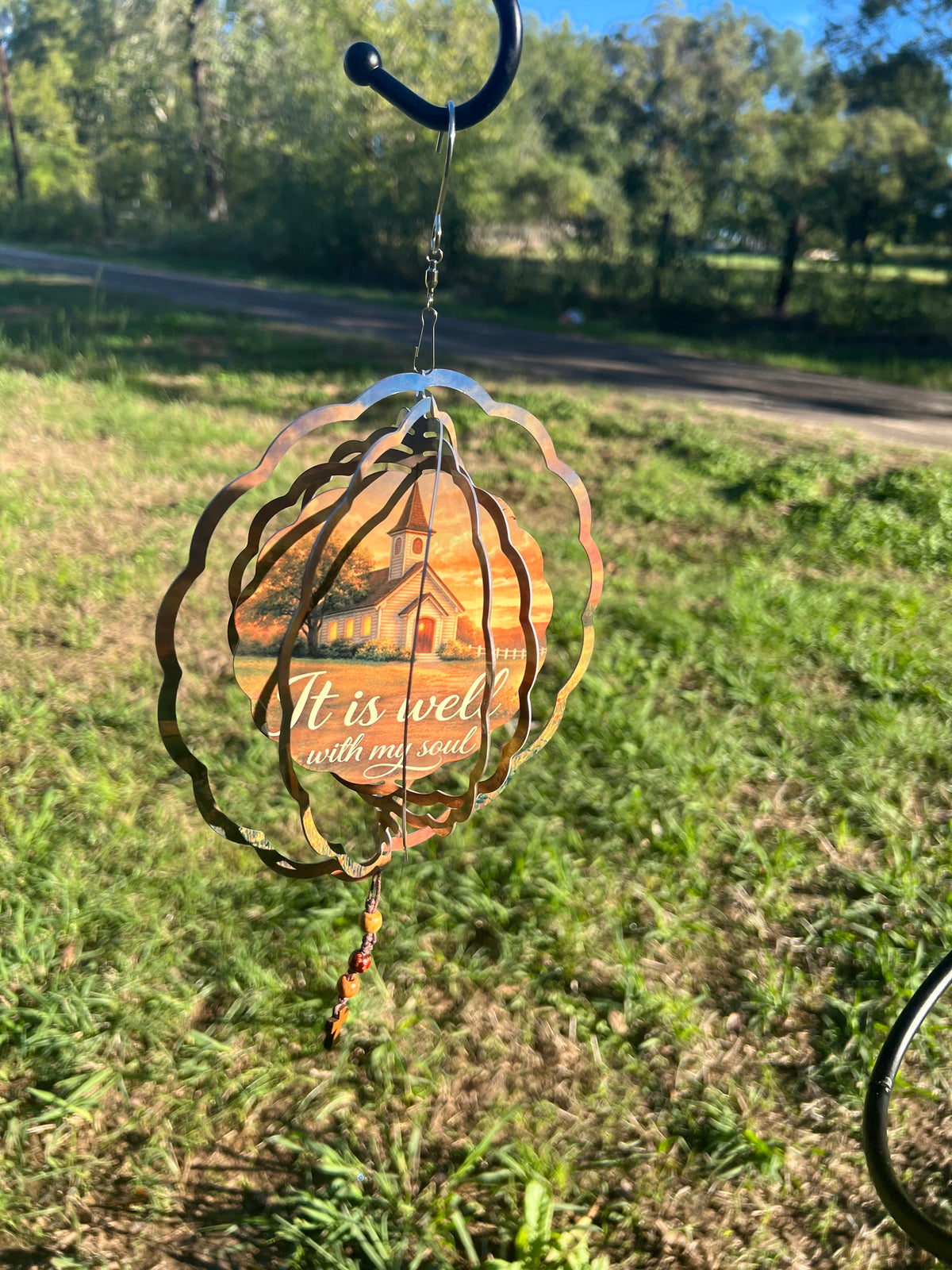 It Is Well With My Soul - Country Church - Garden Wind Spinner