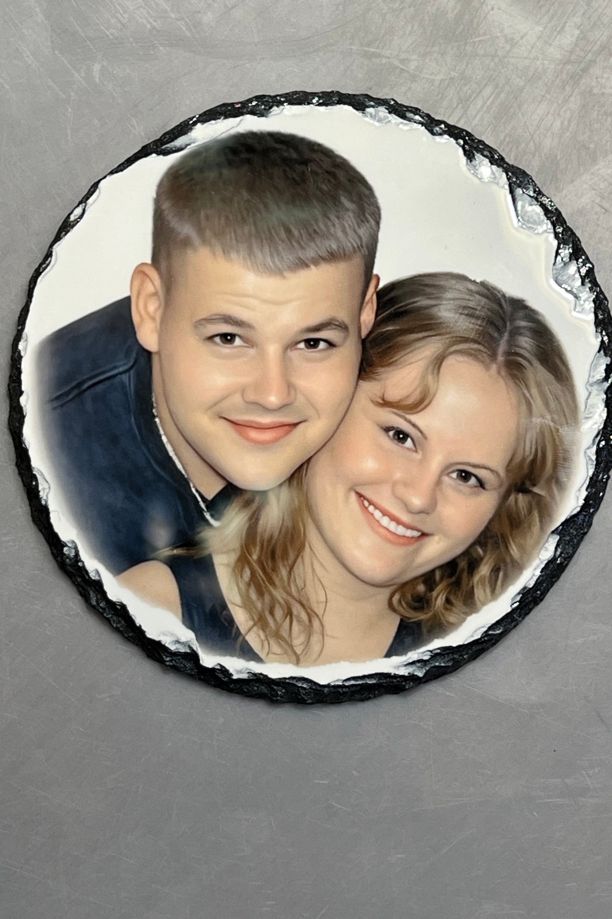 Custom Photo Rock Slate – Personalized Stone Keepsake Plaque