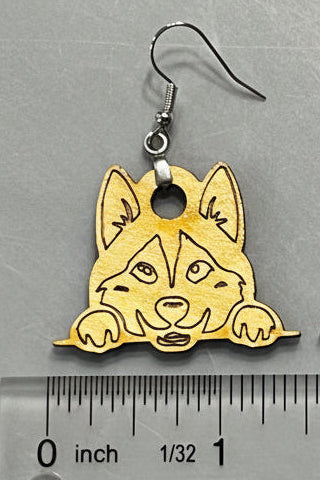 German Shepherd Earrings