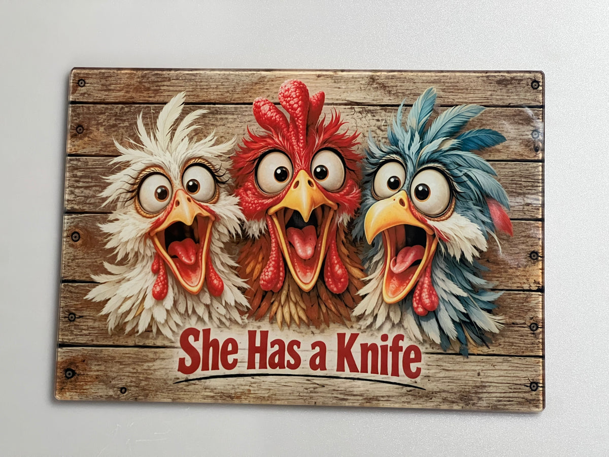 The Great Chicken Escape Cutting Board