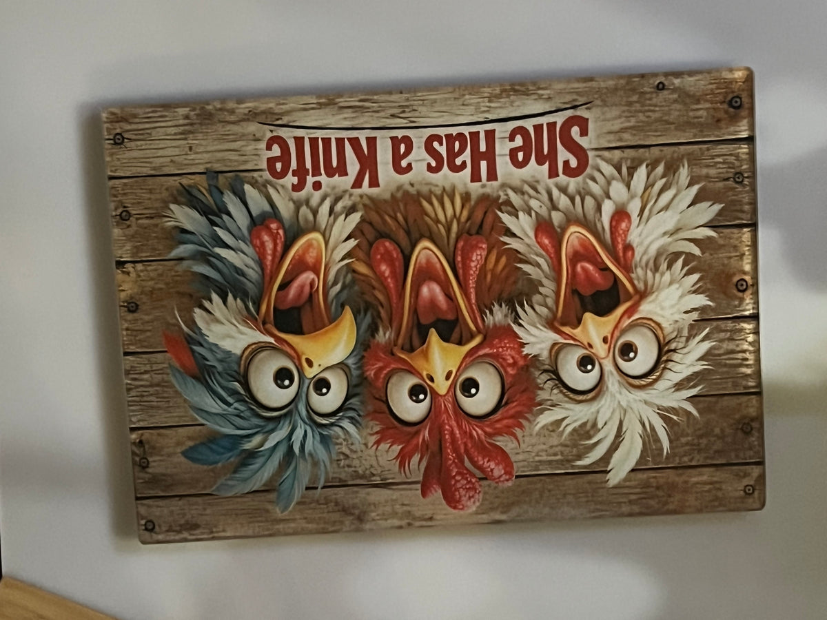 The Great Chicken Escape Cutting Board