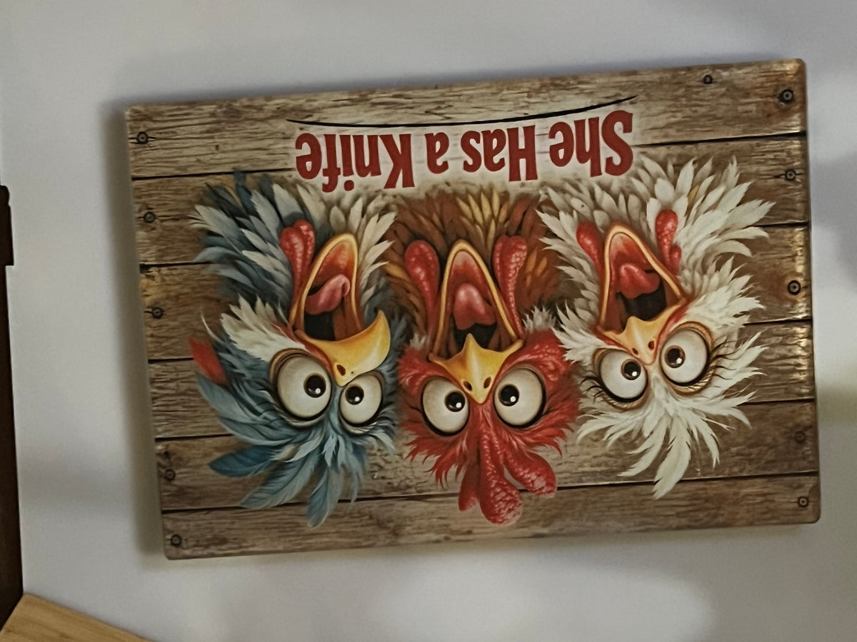 The Great Chicken Escape Cutting Board