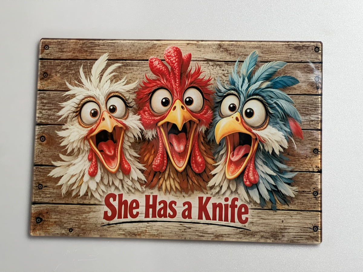 The Great Chicken Escape Cutting Board