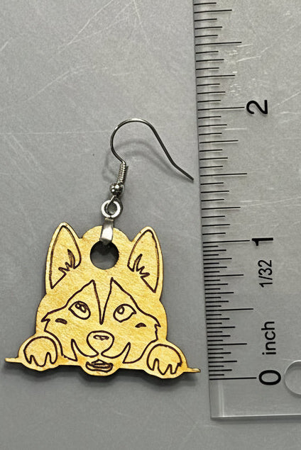 German Shepherd Earrings
