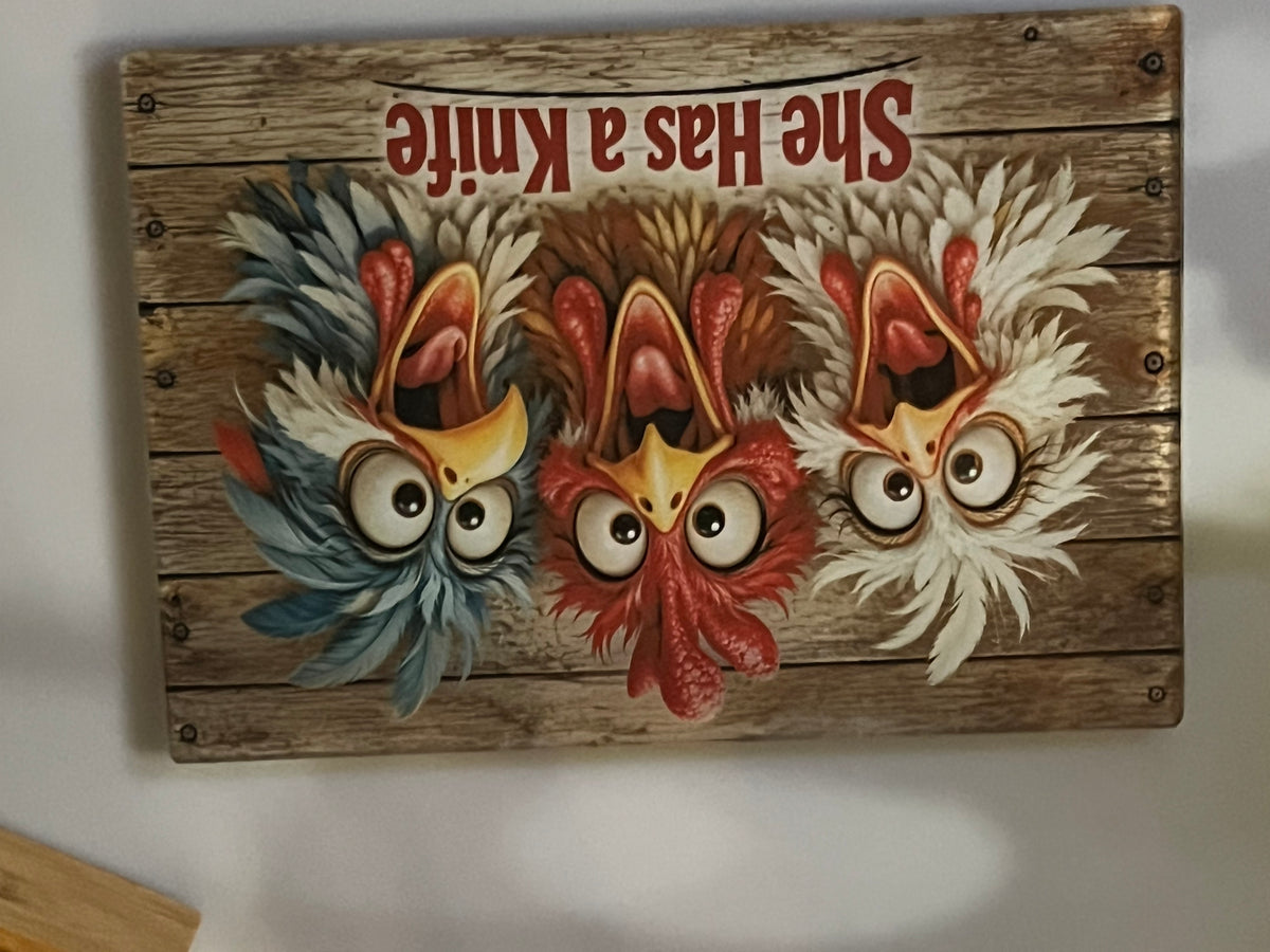 The Great Chicken Escape Cutting Board