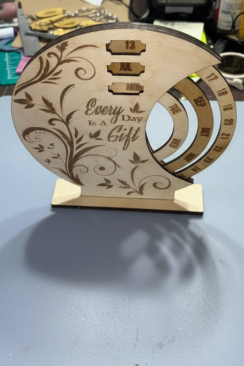 “Every Day Is A Gift” Perpetual Calendar with a Message