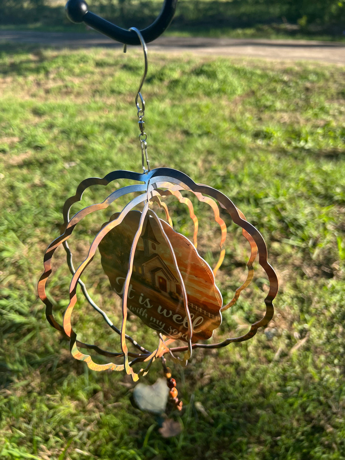 It Is Well With My Soul - Country Church - Garden Wind Spinner