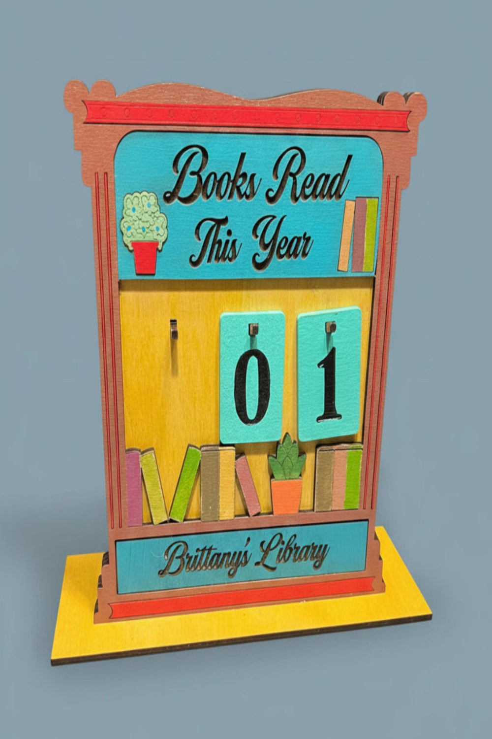 Brittany's Library With Changeable Number Tags