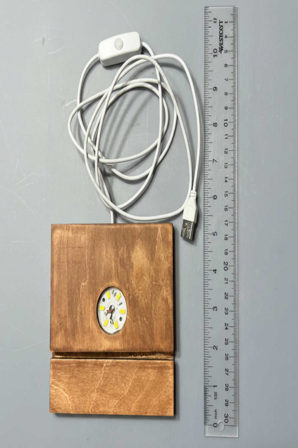 LED Lighted Base with USB Cable and On Off Switch