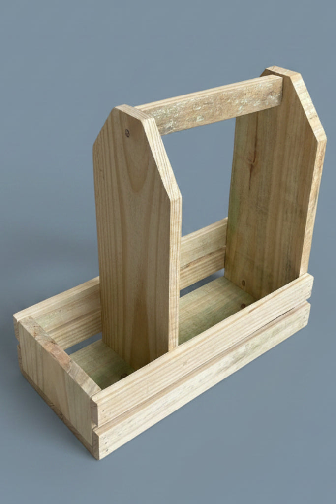 Handmade Wooden Picnic Caddy