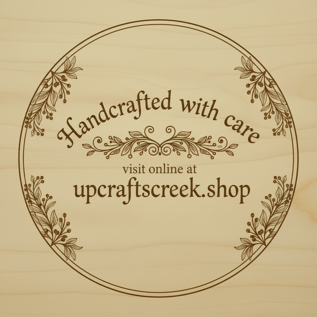 Round design for wood piece